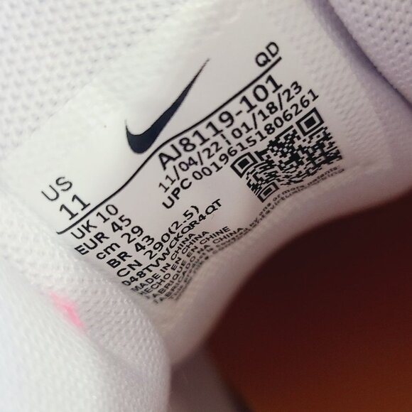 NEW Nike Zoom Javelin Elite 3 Track Shoes NO SPIKES AJ8119-101 Size 11 White Pin main image 5